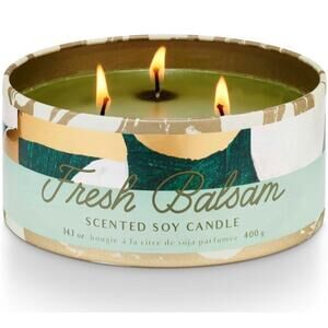 Illume Tried and True Decorative Soy Candle - Fresh Balsam Scent 14.1 Oz Ounce